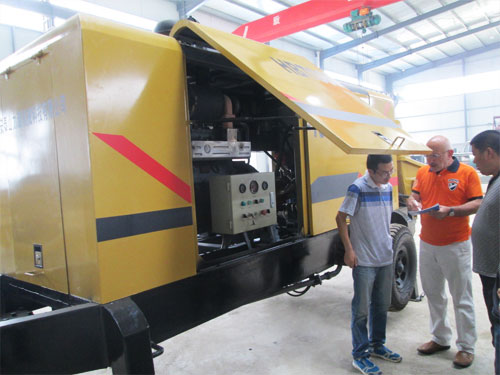 外商考察混凝土泵，成功訂購(gòu)！